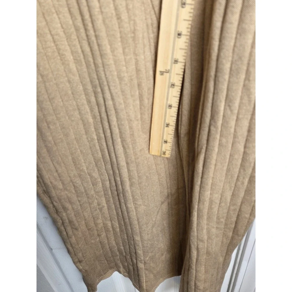 Torrid Knit Sweater Dress Women Size 1X Beige 3/4 Sleeve Boho Stretch Long NEW - Picture 7 of 13